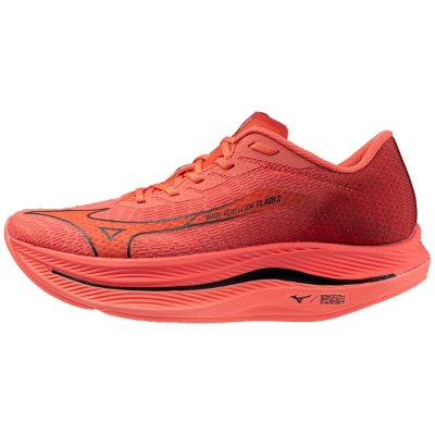 Zapatillas Para Correr Mizuno WAVE Rebellion Flash 2 Hombre Coral / Negros - Chile M705JAIPMS